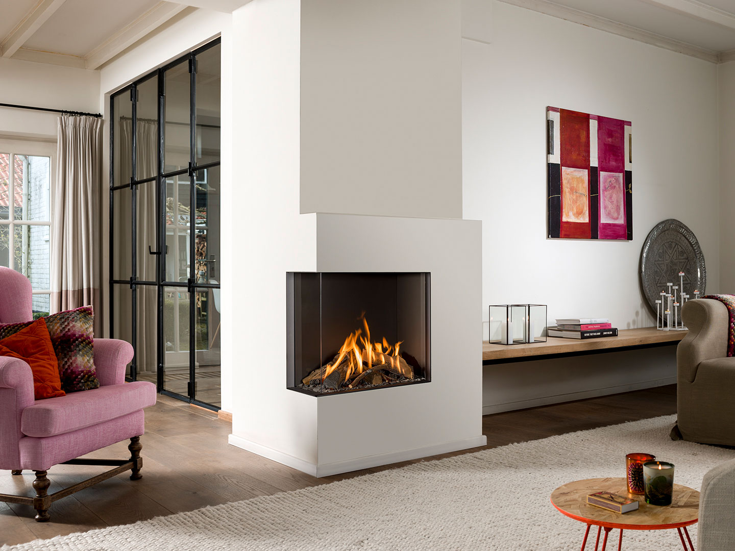 Газовая топка Barbas Bellfires Corner Bell Topsham 3