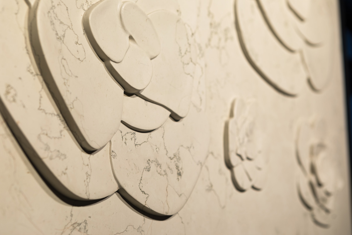 3D панно из мрамора Bianco Zeus