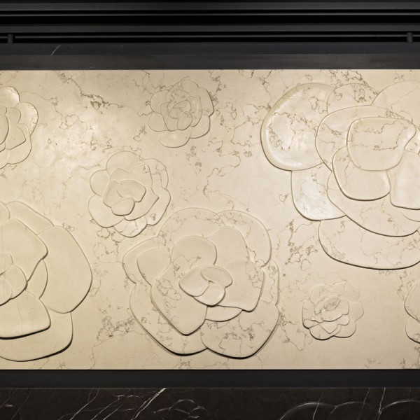 3D панно из мрамора Bianco Zeus